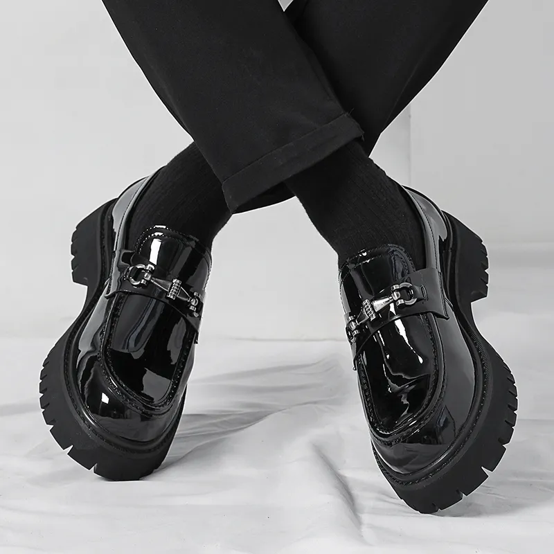Baibianzhiheren Loafers Men's Black-7