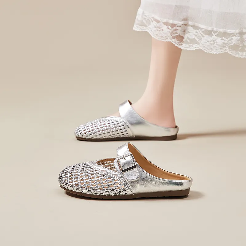 Baibianzhiheren Quiet Closed Toe Slippers Women's-1