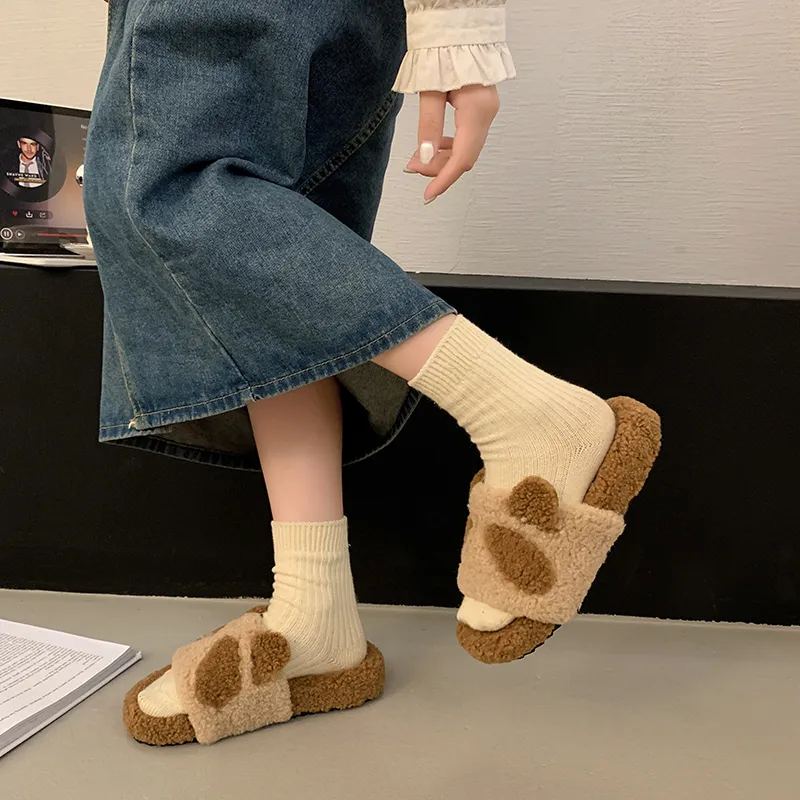 Baibianzhiheren Quiet Slide Slippers Women's-9