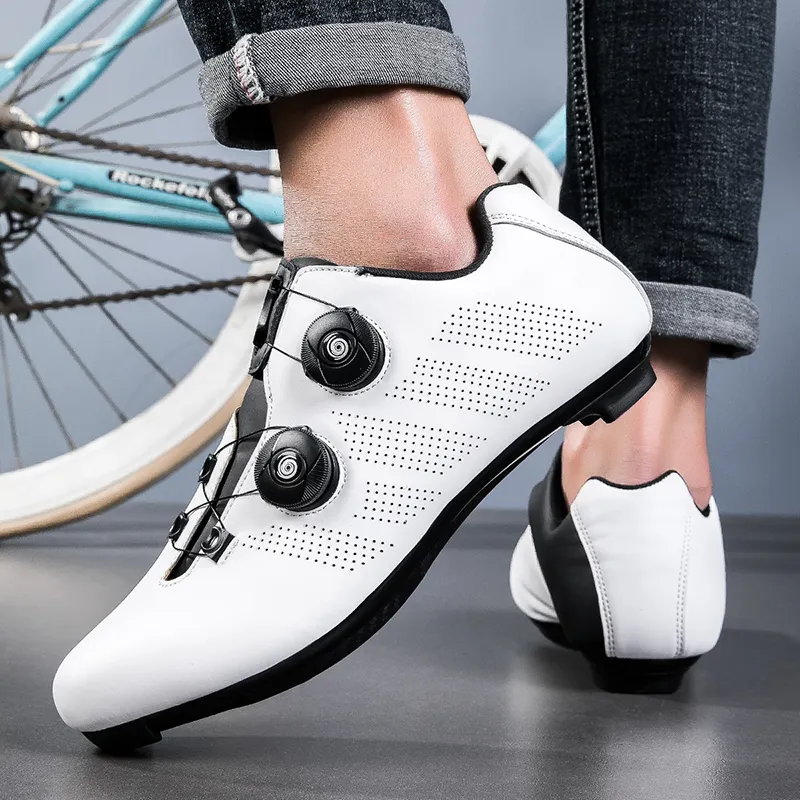 Baibianzhiheren Wear Resistant Breathable Balance Impact Resistant Lightweight Low Top Cycling Shoes Unisex-2