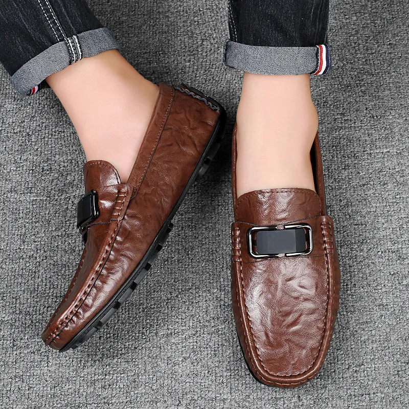 Baibianzhiheren Gommino Loafers Men's-10