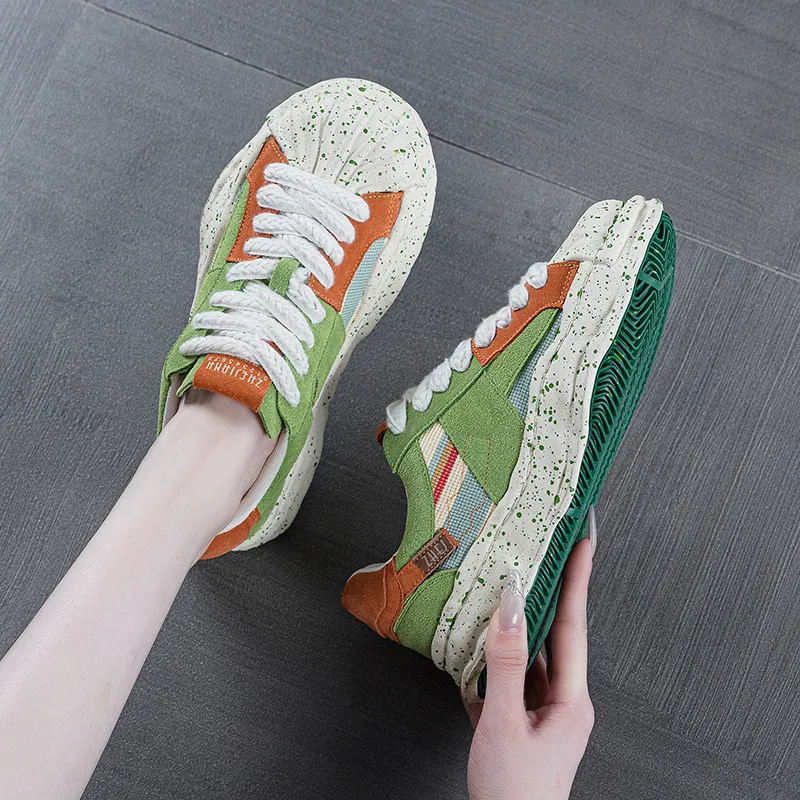 Baibianzhiheren Low Top Skateboard Shoes Women's-8