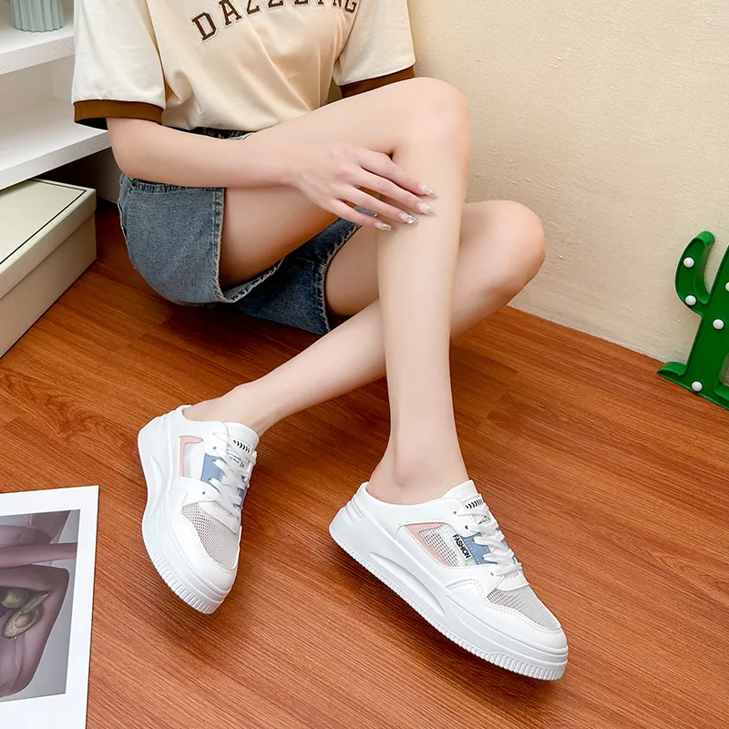 Baibianzhiheren Quiet Closed Toe Slippers Women's-4