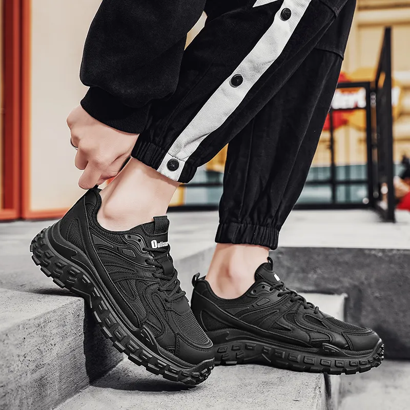 Baibianzhiheren Cushioning Breathable Balance Lightweight Rebound Wear Resistant Casual Shoes Men's-5
