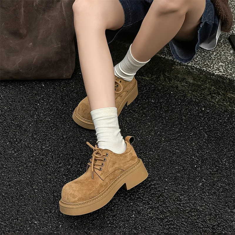 Baibianzhiheren Work Boots Unisex Apricot-4