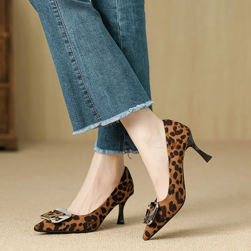 Baibianzhiheren Slim Heel High Heels Women's-5