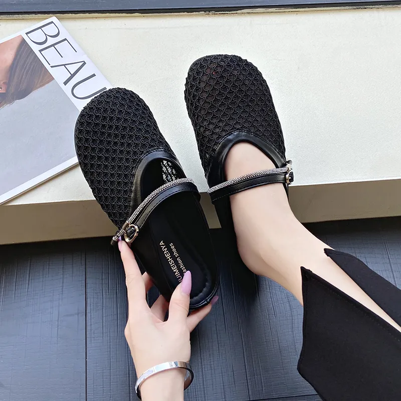 Baibianzhiheren Closed Toe Slippers Women's-15