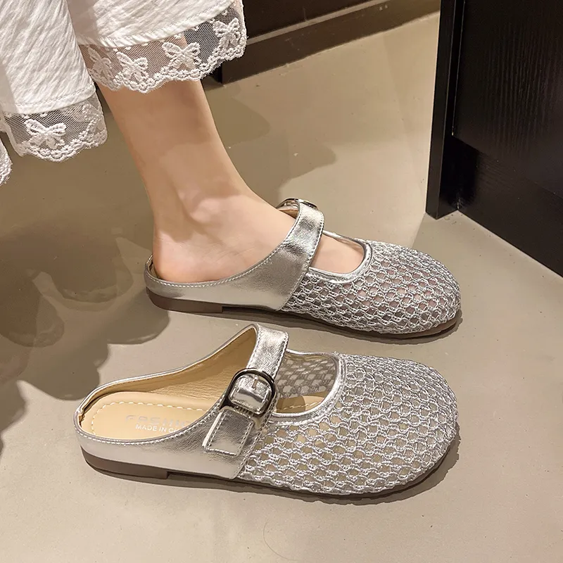 Baibianzhiheren Closed Toe Slippers Women's-5
