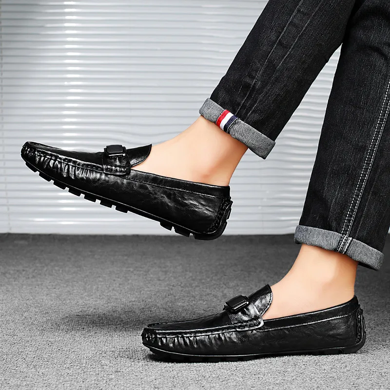 Baibianzhiheren Gommino Loafers Men's-5