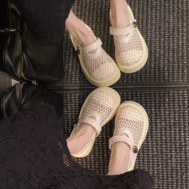 Baibianzhiheren Quiet Closed Toe Slippers Women's-3