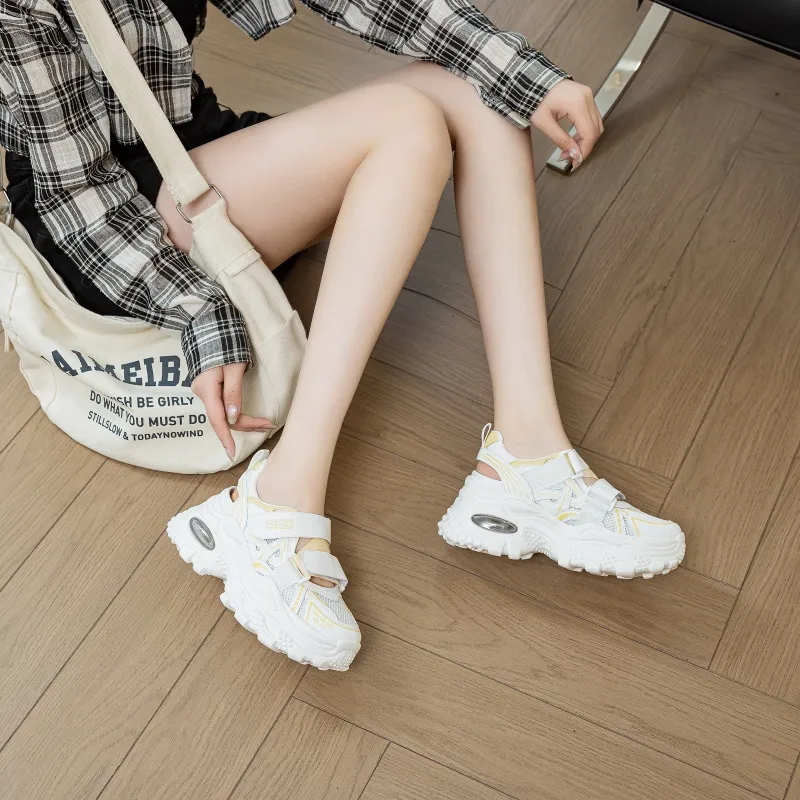 Baibianzhiheren Cushioning And Breathable Chunky Sneakers Women's-1