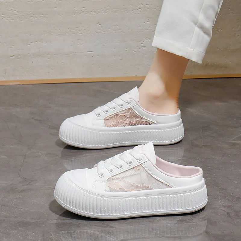 Baibianzhiheren Quiet Closed Toe Slippers Women's-6