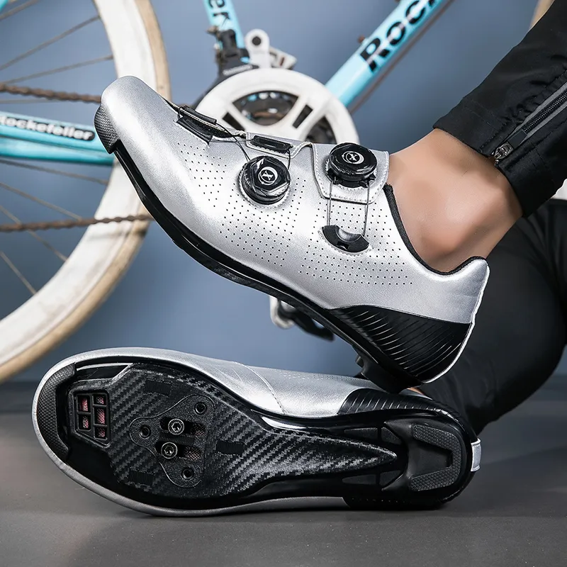 Baibianzhiheren Wear Resistant Breathable Balance Impact Resistant Lightweight Low Top Cycling Shoes Men's-5