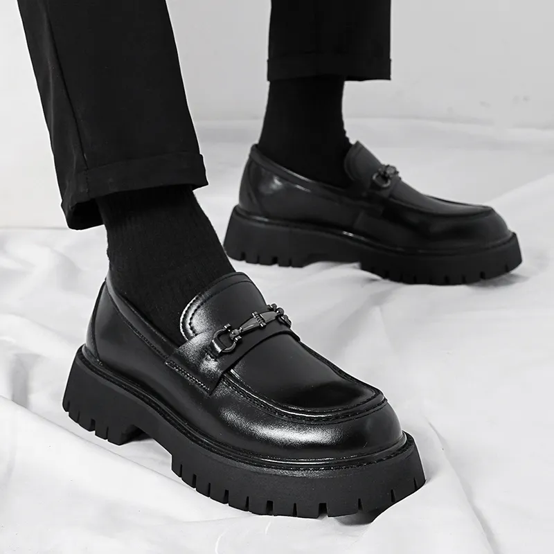 Baibianzhiheren Loafers Men's Black-2