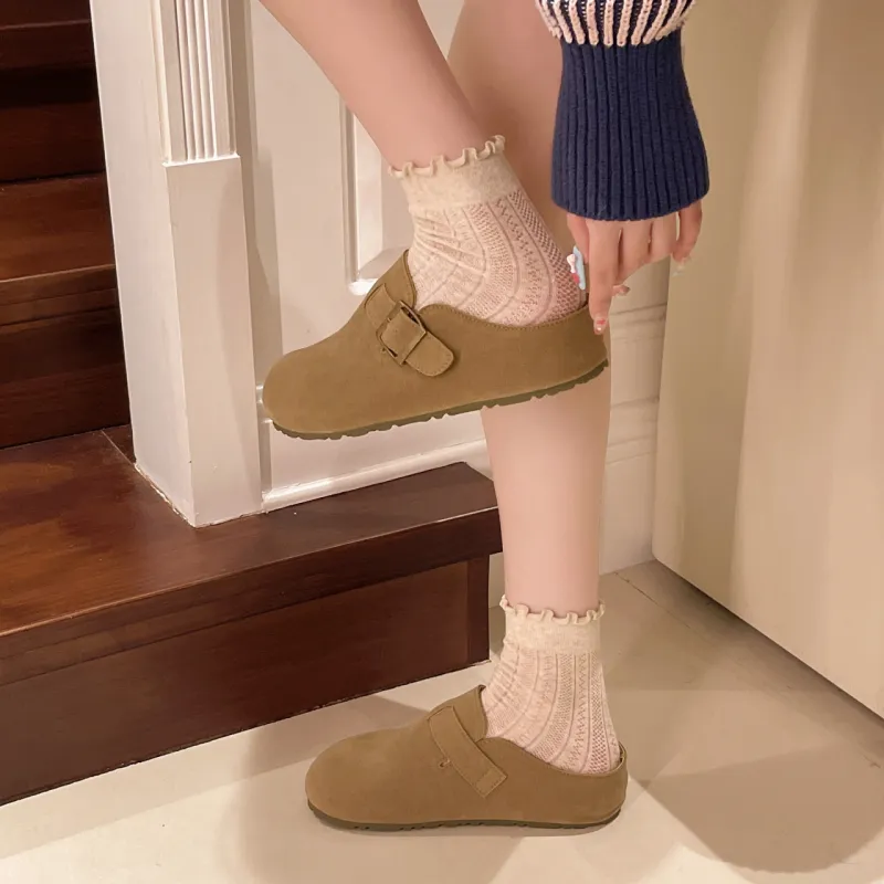 Baibianzhiheren Quiet Wrap toe Slippers Women's-4