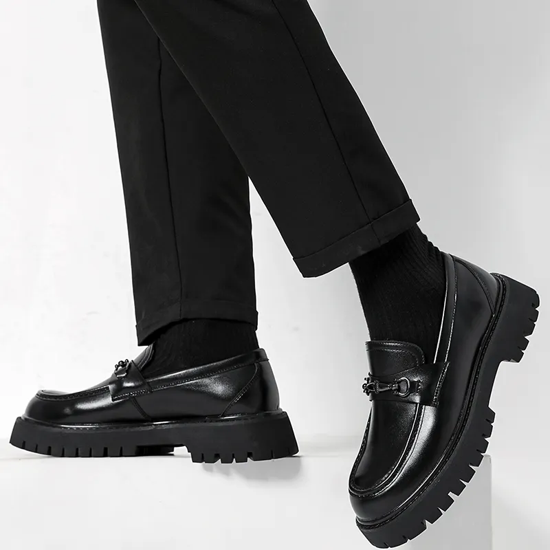 Baibianzhiheren Loafers Men's Black-5