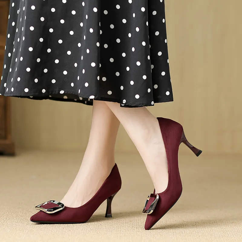 Baibianzhiheren Slim Heel High Heels Women's-9
