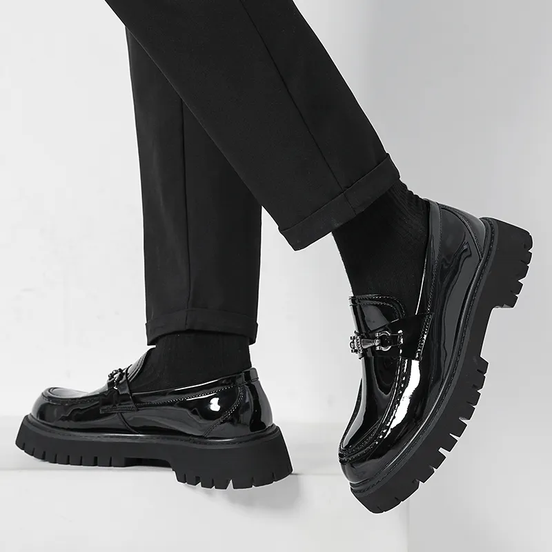 Baibianzhiheren Loafers Men's Black-9