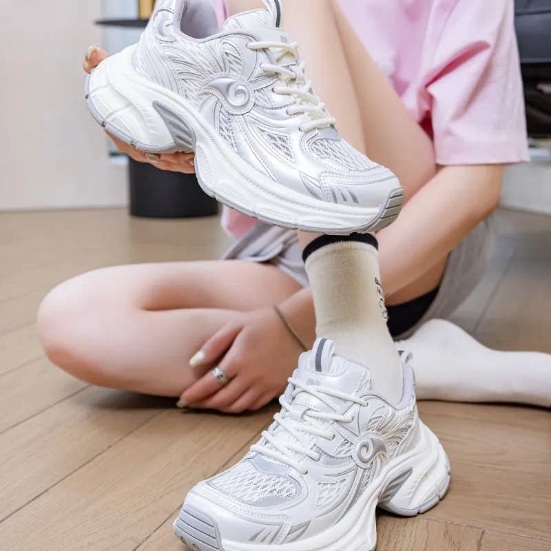 Baibianzhiheren Height Increasing Chunky Sneakers Women's-2
