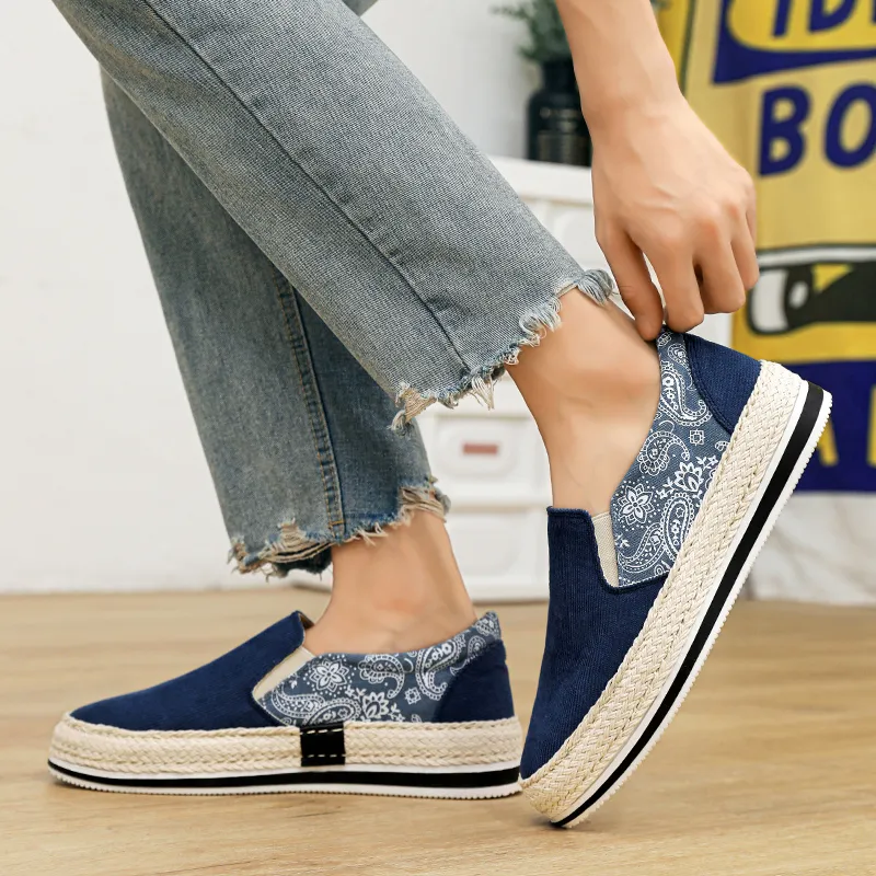 Baibianzhiheren Espadrilles Men's-15