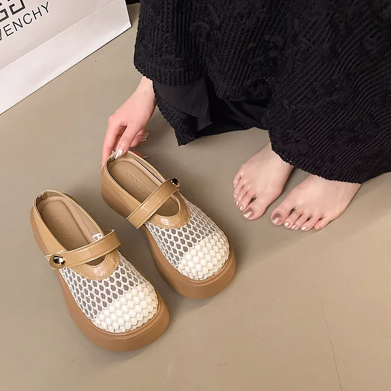 Baibianzhiheren Quiet Closed Toe Slippers Women's-7