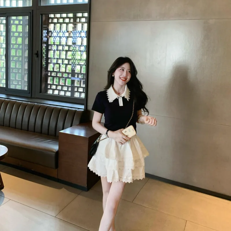 Cosyism Two Piece Skirt Sets Women's-2