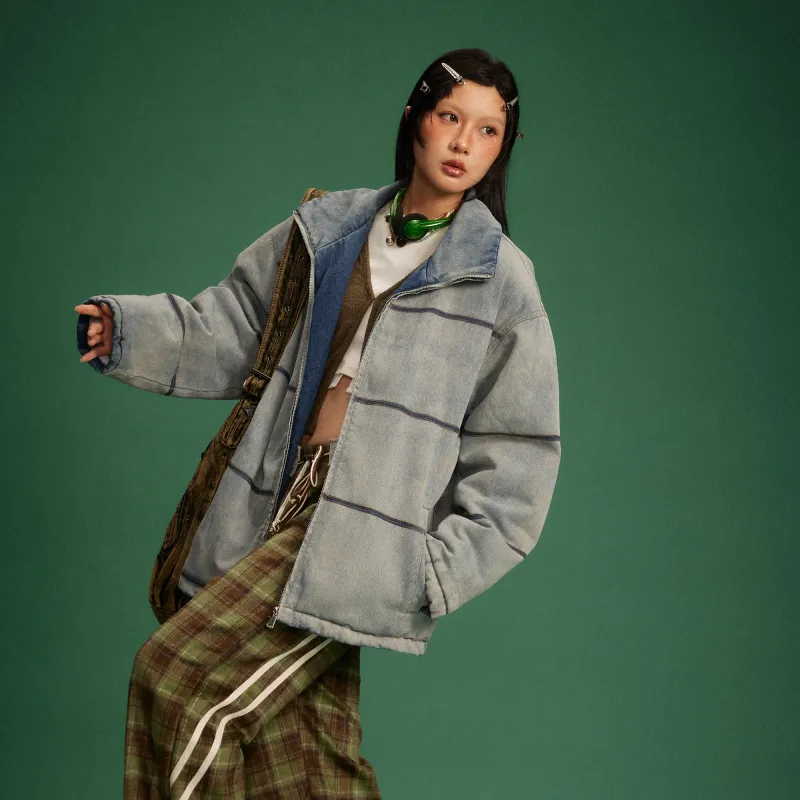 SEAFUNG Puffer Jacket Unisex Blue-4