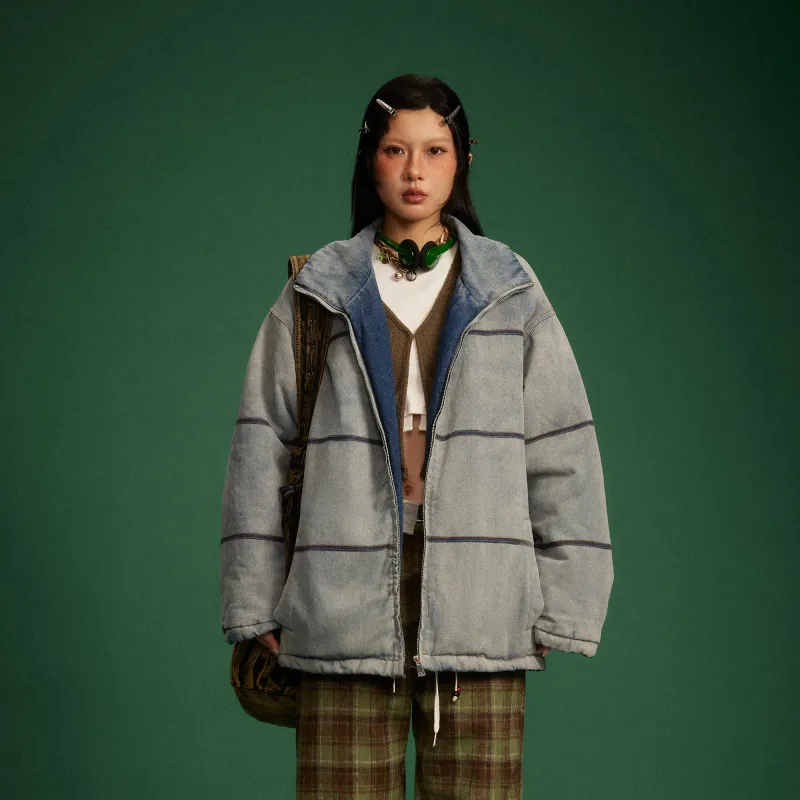 SEAFUNG Puffer Jacket Unisex Blue-2