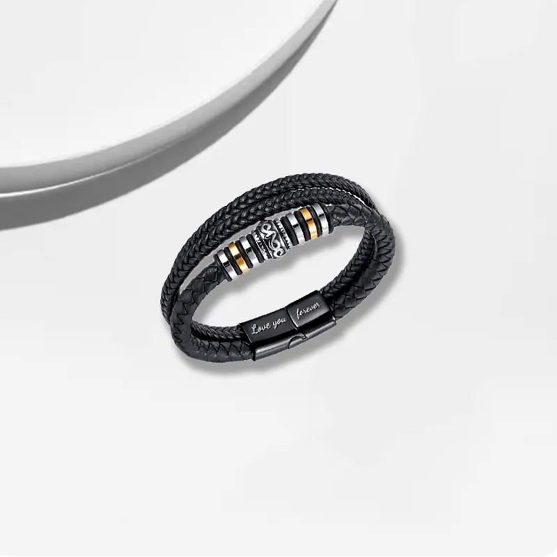 Datang Guoding Leather Wristbands Men's-2