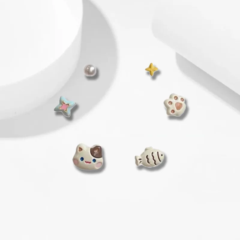 Datang Guoding Alloy Stud Earrings Women's-5