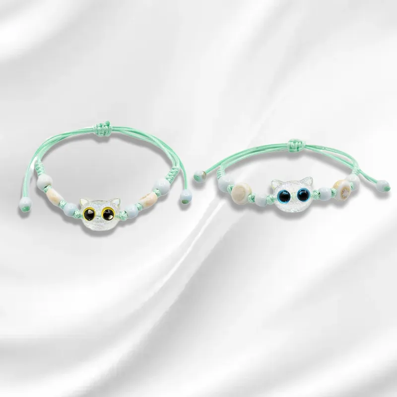 Datang Guoding Colored Glaze Jade Hand Rope Women's-5
