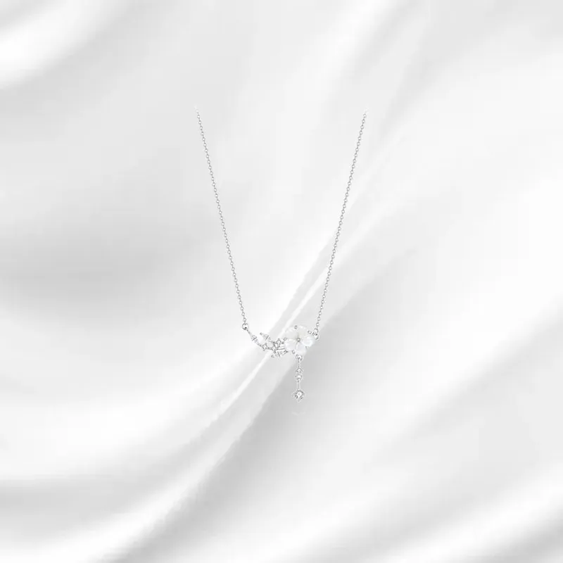 Silver Trim Alloy Necklaces Women's-4