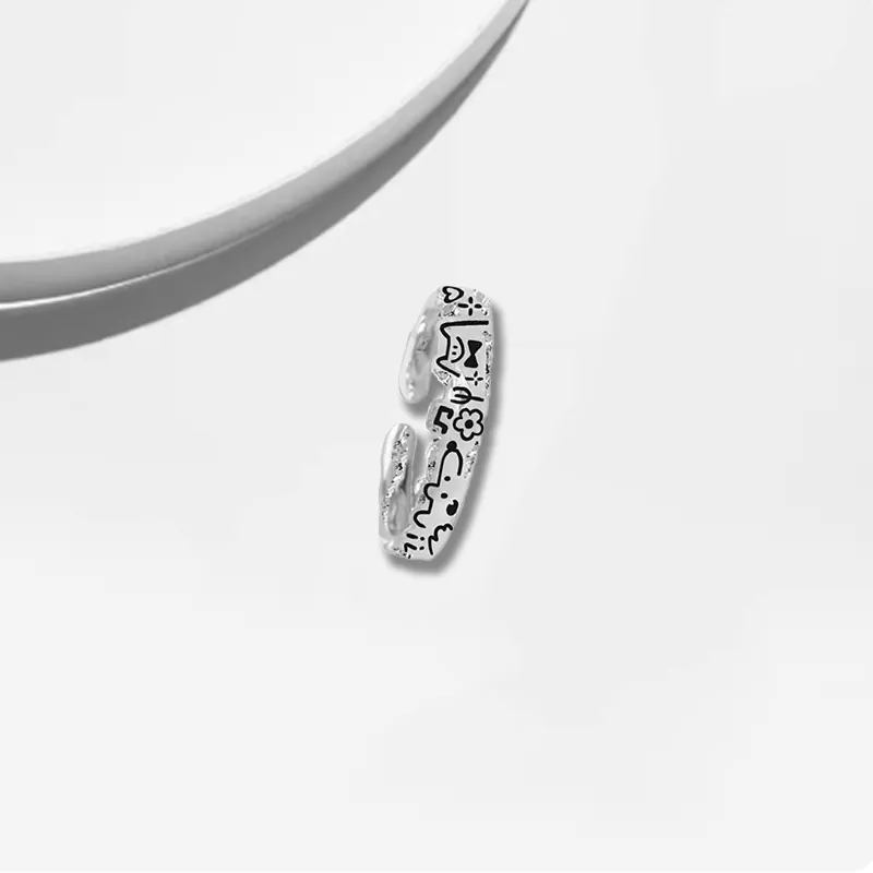 Datang Guoding S925 Silver Rings Unisex-3
