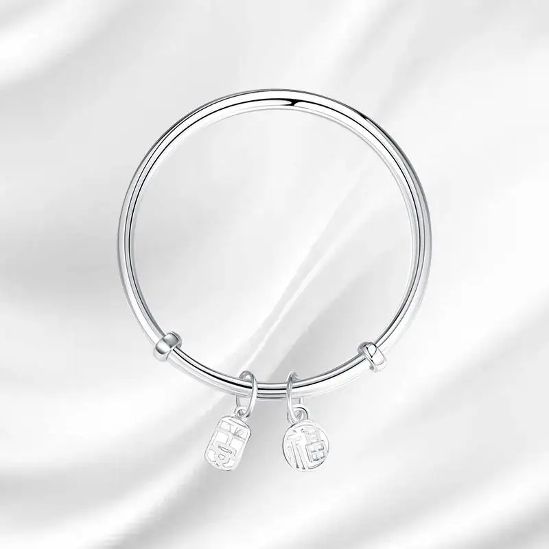 Datang Guoding S 999 Fine Silver Bangles Women's-1