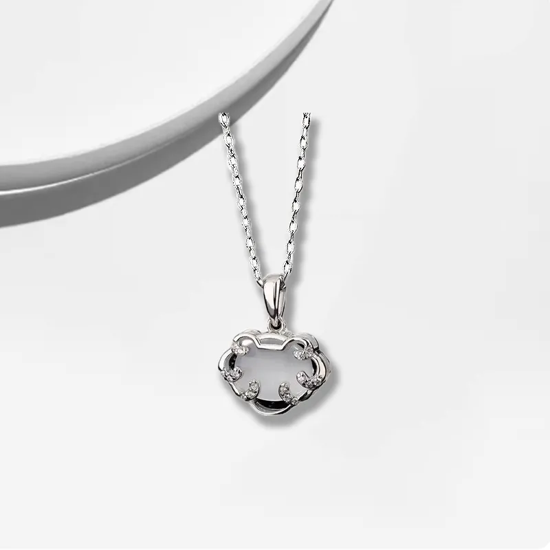 Datang Guoding Chalcedony Jade Necklaces Women's-2