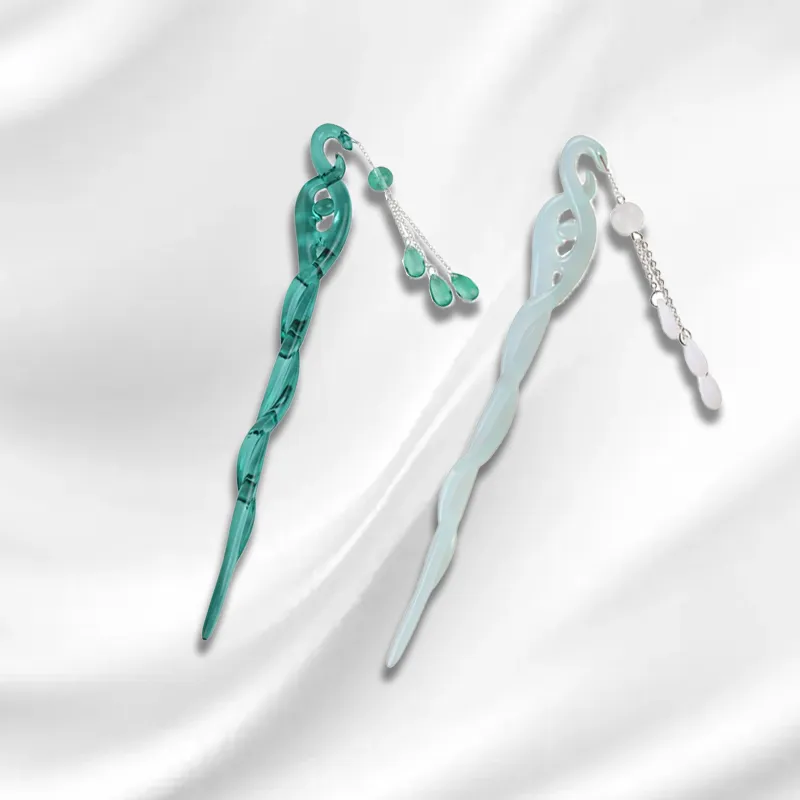 Datang Guoding Colored Glaze Hairpins Women's-5