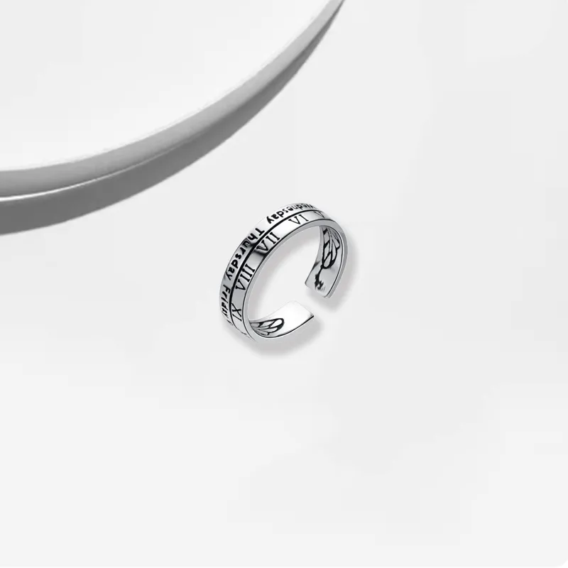 Datang Guoding S925 Silver Rings Unisex-5