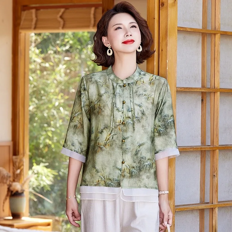 PIERRE CARDIN Chiffon Shirt Women's-3