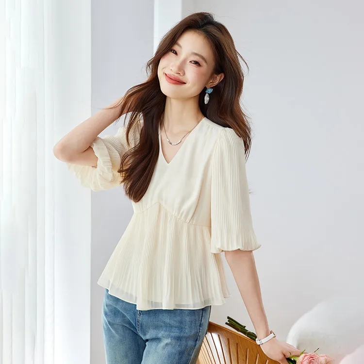 PIERRE CARDIN Chiffon Shirt Women's-5