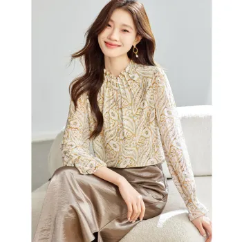 PIERRE CARDIN Lace Blouse Women's Image Color