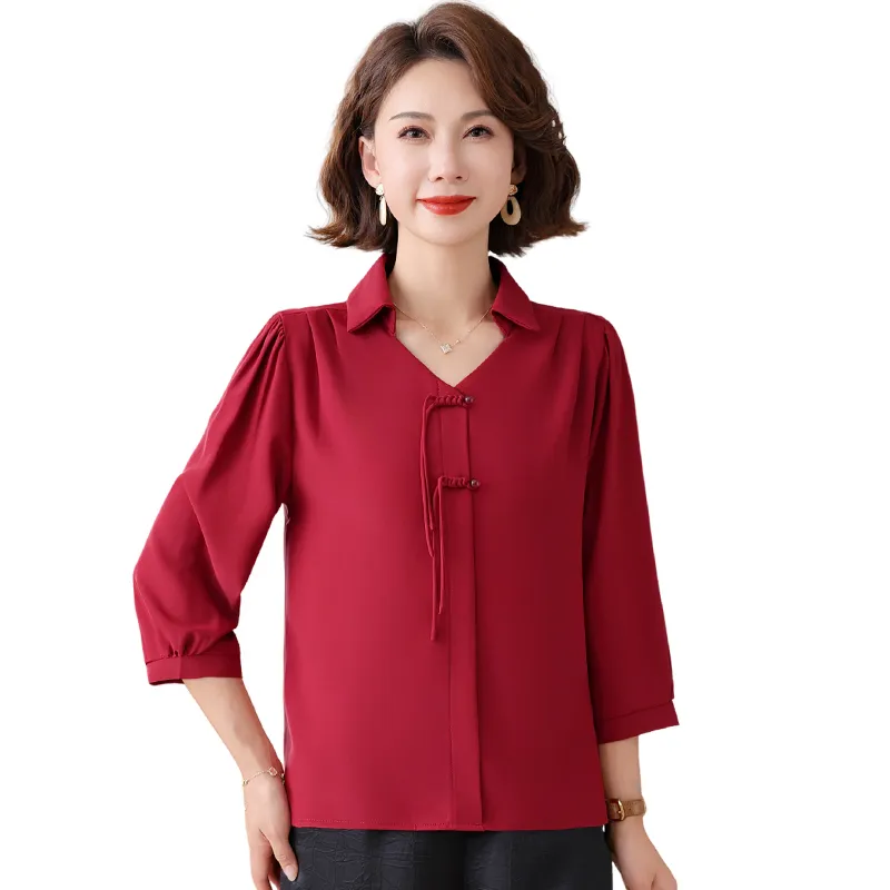 PIERRE CARDIN Chiffon Shirt Women's-4