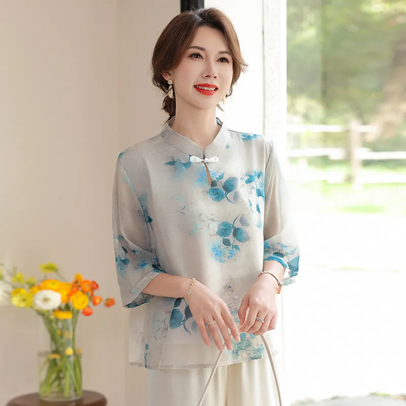 PIERRE CARDIN Chiffon Shirt Women's-2