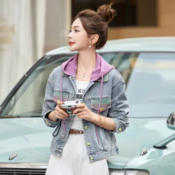 PIERRE CARDIN Denim Jacket Women's Purple