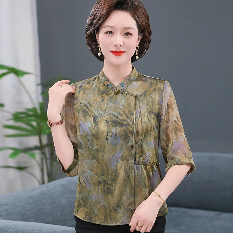 PIERRE CARDIN Chiffon Shirt Women's-4