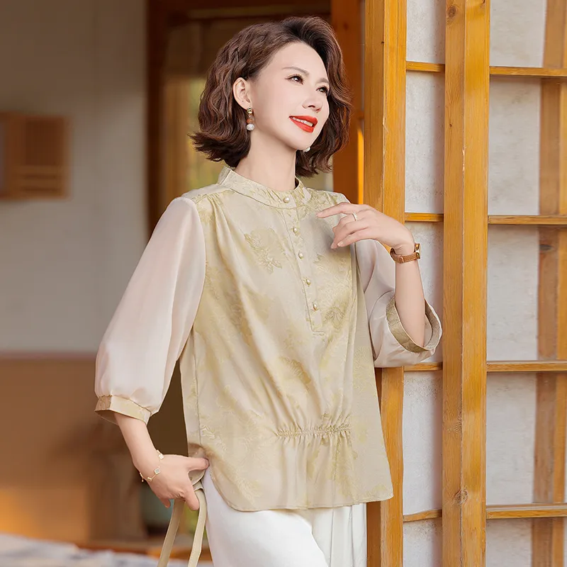 PIERRE CARDIN Chiffon Shirt Women's-7