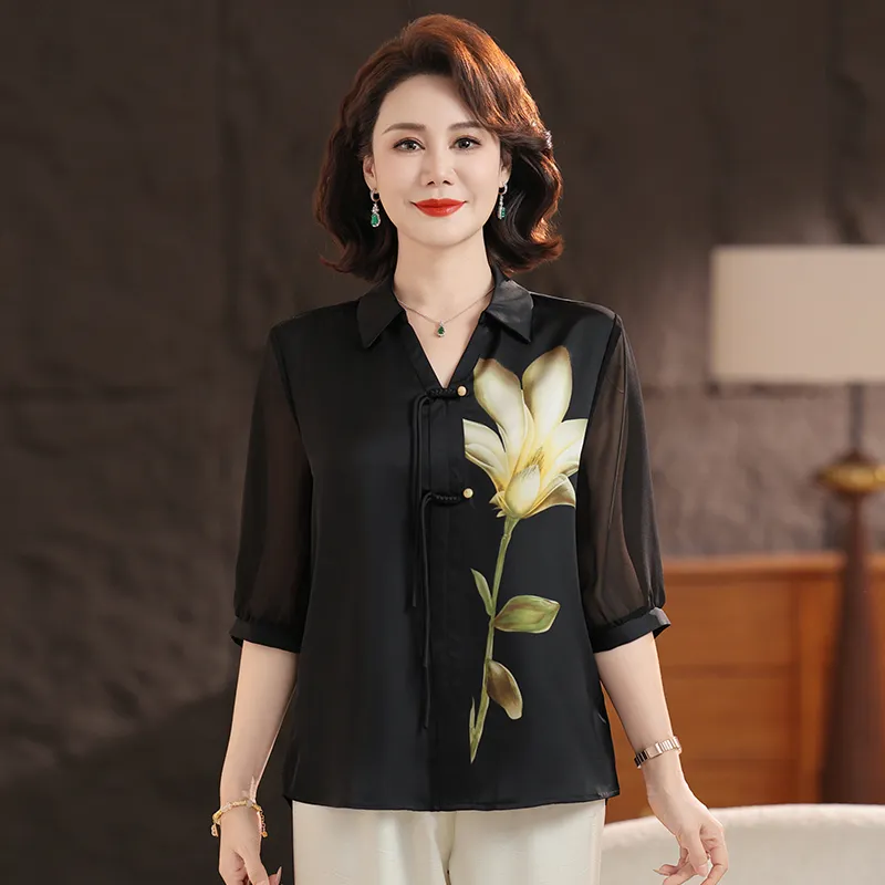 PIERRE CARDIN Chiffon Shirt Women's-3