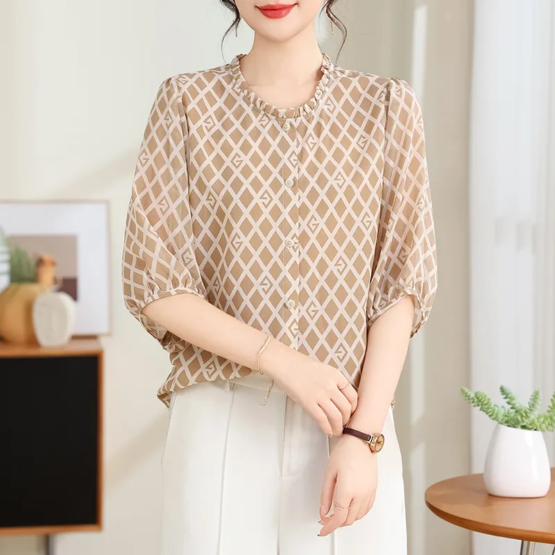 PIERRE CARDIN Chiffon Shirt Women's-1