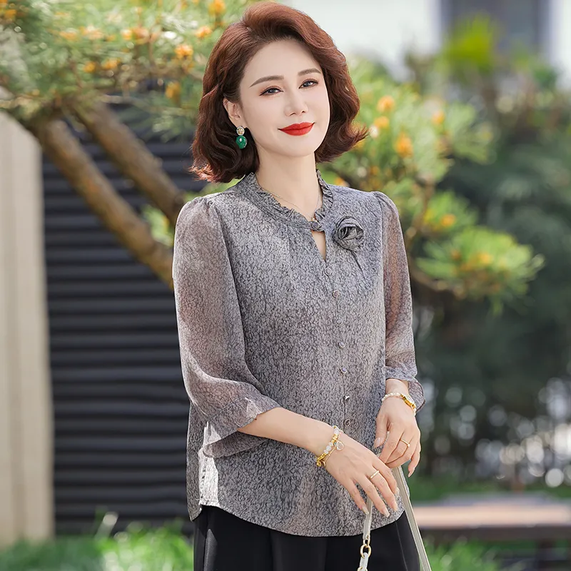 PIERRE CARDIN Chiffon Shirt Women's-4