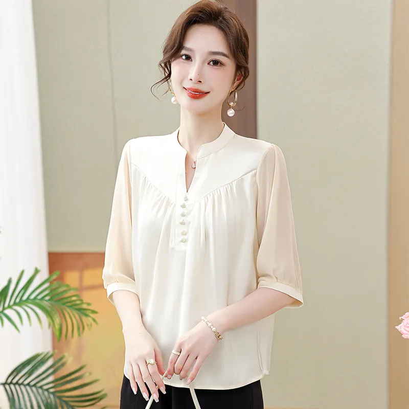 PIERRE CARDIN Chiffon Shirt Women's-3
