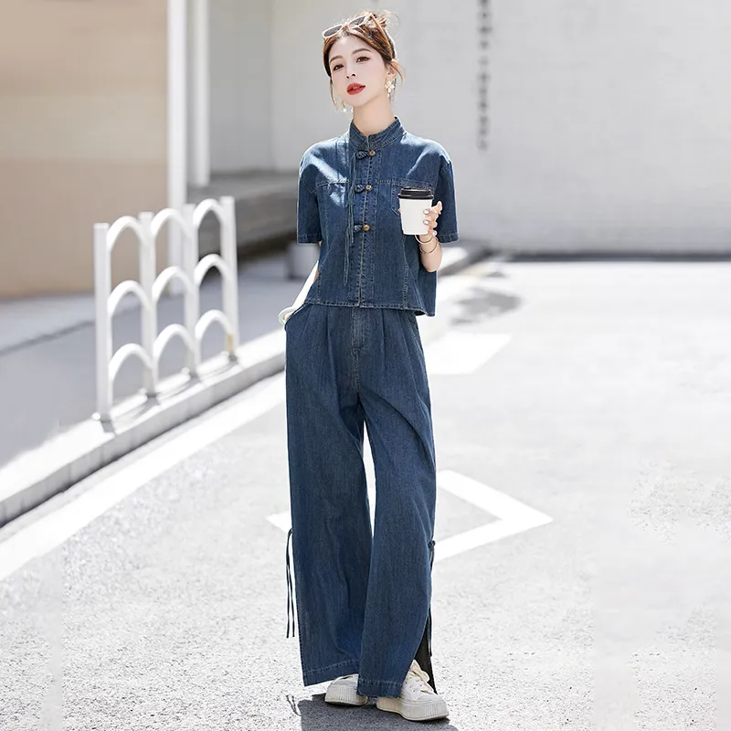 PIERRE CARDIN Casual Suit Women's Denim Blue-1